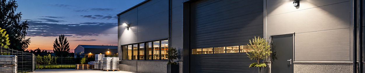 LED bygglampor med sensor