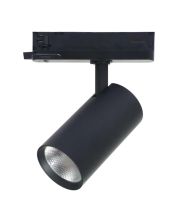 3-Fas LED Skenspotlight 30W | CCT 3000K-4000K-6000K | CRI90 | 24° | Ø80 mm | Svart