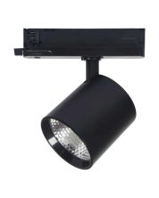 3-Fas LED Skenspotlight 30W | CCT 3000K-4000K-6000K | CRI90 | 24° | Ø97 mm | Svart