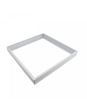 Utanpåliggande LED-panel med ram 60x60 cm vit