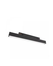 Avlång LED-skenarmatur 8W CCT 48V 304 mm Svart