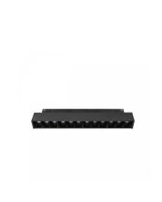 LED-gallerarmatur för skena 12W CCT 48V 220 mm dimbar Svart