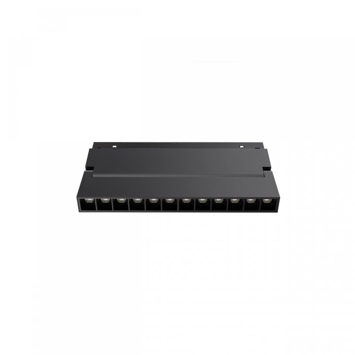 Justerbar LED-gallerarmatur för skena 12W CCT 48V 220 mm Svart