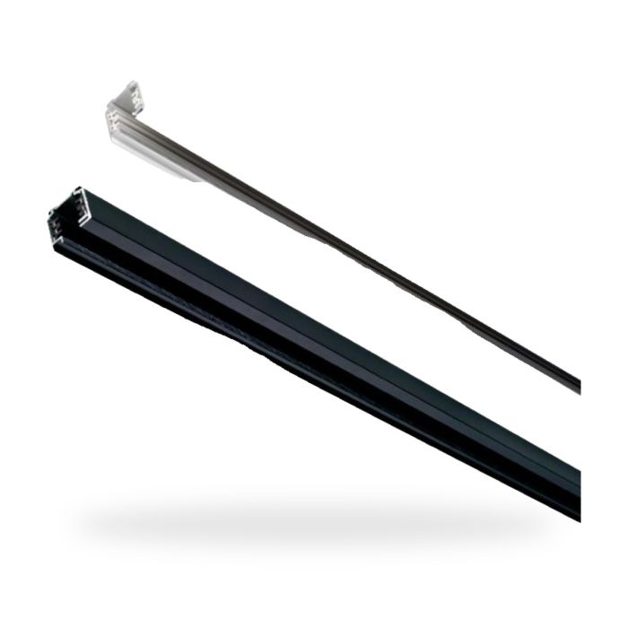3-fasskena för LED-spotlight 2 m vit-svart
