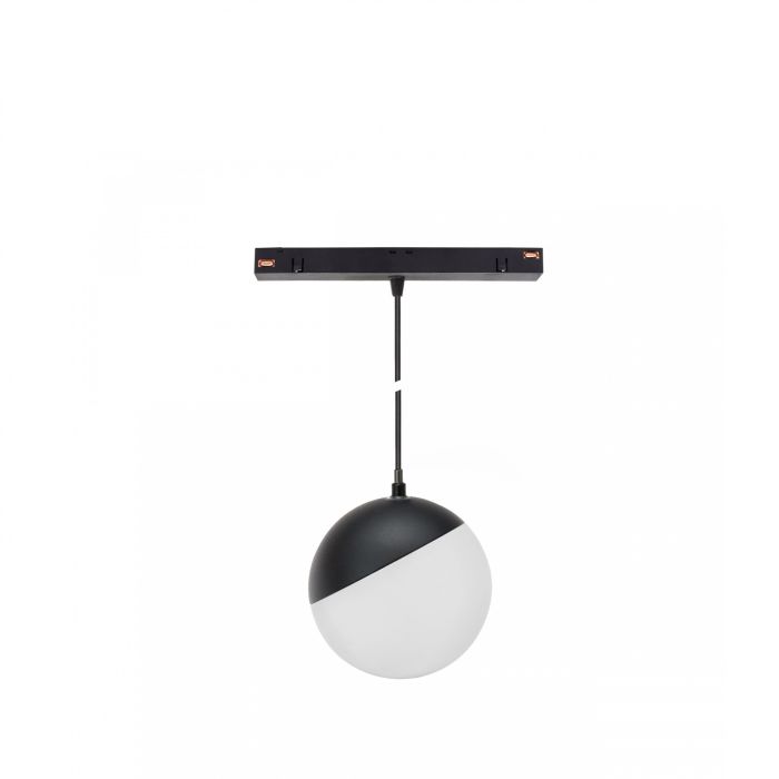 LED-globpendellampa för skena 5W CCT 48V Ø100 mm Svart