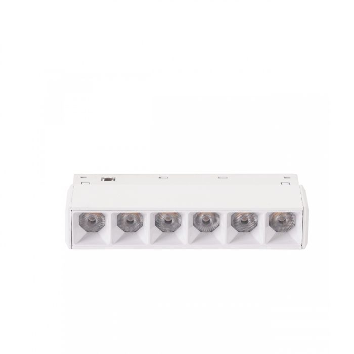 LED-gallerarmatur för skena 6W K2700 48V 110 mm Vit