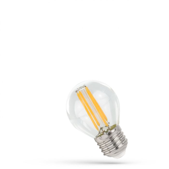 LED filament klotlampa G45 E27 5,5W K2700 710 lm – Klar – Dimbar