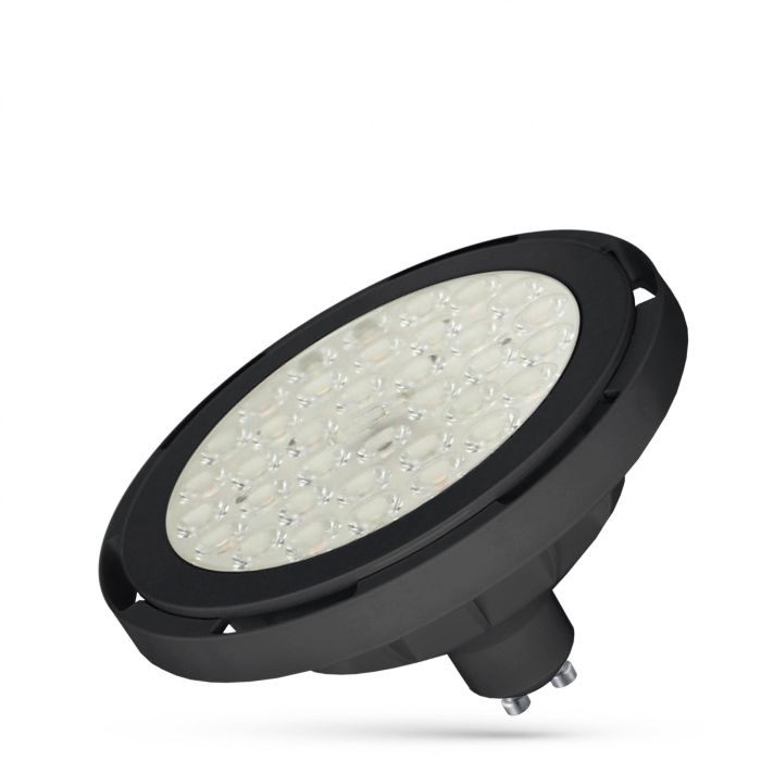 LED AR111 GU10 spotlight 8,5W CCT svart 106 lm/W