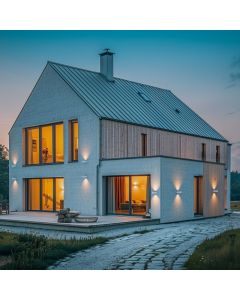 LED-fasadbelysning upp- och nermonterad 15W CCT IP65 Svart
