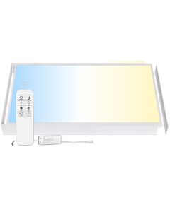 LED-panel 120x60 cm | 60W | CCT Dimbar | 3000K-6000K | CRI90 | Fjärrkontroll