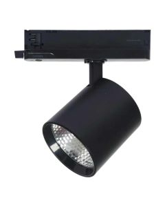 3-Fas LED Skenspotlight 30W | CCT 3000K-4000K-6000K | CRI90 | 24° | Ø97 mm | Svart