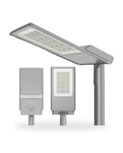 LED Gatubelysning 20/30/40/50W Justerbar – 7 500 Lumen – 4000K – inbyggt drivdon