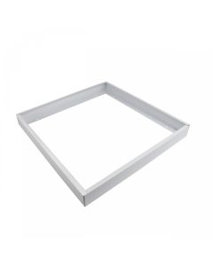 Utanpåliggande LED-panel med ram 60x60 cm vit