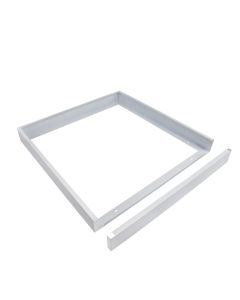 Utanpåliggande LED-panel med ram 60x60 cm vit