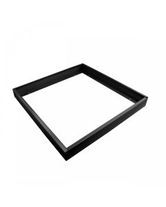 Utanpåliggande LED-panel med ram 60x60 cm svart