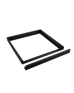 Utanpåliggande LED-panel med ram 60x60 cm svart