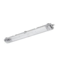 Vattentät LED Armatur 60cm Grå 2x T8 G13 IP65