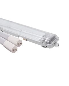 Paket 12x LED Armatur 120cm 2x T8 IP65 + 25x 18.5W K4000