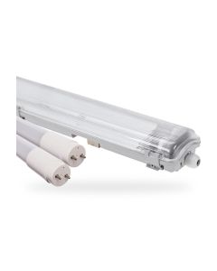 Paket 12x LED Armatur 120cm 2x T8 IP65 + 25x 18.5W K4000