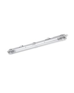 Vattentät LED Armatur 60cm Grå 1x T8 G13 IP65