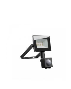 LED-strålkastare 10W 75 lm/W IP44 IK07 – med rörelsesensor – svart