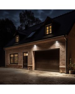 LED-bygglampa 10W 75 lm/W