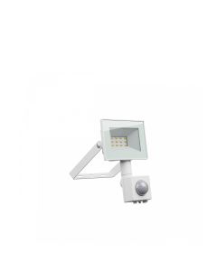 LED-strålkastare 10W 75 lm/W IP44 IK07 – med rörelsesensor – vit