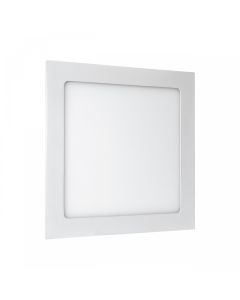 Infälld LED-panel kvadratisk 17 x 17 cm 12W K6000 820 lm – Vit