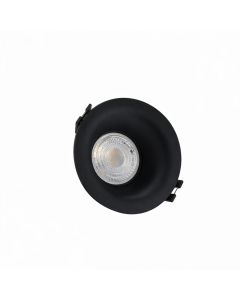 Infälld spotlight GU10 – rund – svart – IP20 – Ø86×41 mm – utan ljuskälla