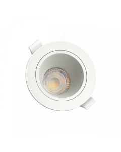 Infälld spotlight GU10 – rund – vit – bländfri – IP20 – Ø95×46 mm – utan ljuskälla