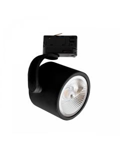 3-fas skena spotlight GU10 svart – 120×160 mm