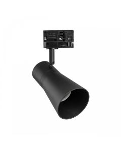 3-fas skena spotlight GU10 svart – 80×140×180 mm