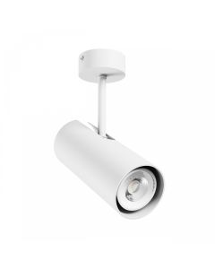 Utanpåliggande spotlight GU10 – vit – IP20 – 65×160×232 mm – utan ljuskälla