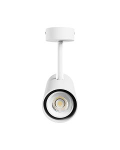 Utanpåliggande spotlight GU10 – vit – IP20 – 65×160×232 mm – utan ljuskälla