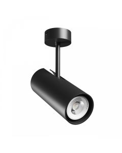 Utanpåliggande spotlight GU10 – svart – IP20 – 65×160×232 mm – utan ljuskälla