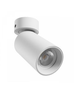 Utanpåliggande spotlight GU10 – vit – IP20 – 60×135 mm – utan ljuskälla