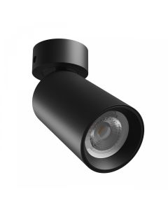 Utanpåliggande spotlight GU10 – svart – IP20 – 60×135 mm – utan ljuskälla
