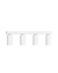 Utanpåliggande spotlight GU10 4 huvuden – vit – IP20 – 480×70×135 mm – utan ljuskälla