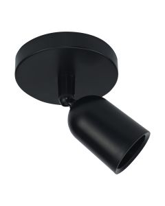 LED Spot Ytmontering Svart med GU10 Sockel 120x145mm