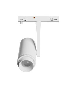 LED-skenspotlight med justerbar ljuskägla för smal skena 7W K3000 48V Vit