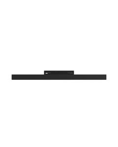 Avlång LED-skenarmatur för smal skena 10W K3000 48V 300 mm Svart