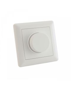 DALI-vriddimmer med strömbrytare 80×80 mm – utan inbyggt nätaggregat