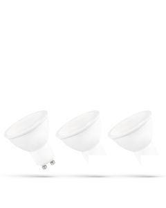 LED GU10-spot 6W K3000 varmvit 400lm 120° 3-pack