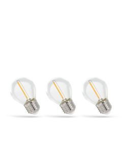 LED E27 G45 klotlampa 3-pack 1W K2700 60lm