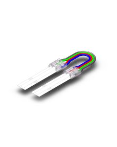 Rem-till-rems-kontakt med kabel för COB RGB LED-remsa – 10 mm