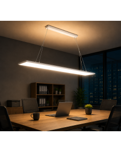 LED-pendelpanel 120x20 cm | 32W | Dimbar CCT | Direkt och indirekt