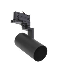 LED Railsbelysning 3 Fas Mini Pendel med GU10-sockel Svart med ring + kabel 1 m