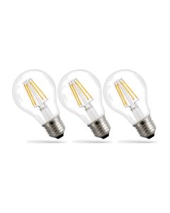 LED E27 A60 filamentlampa 3-pack 7W K2700 770lm