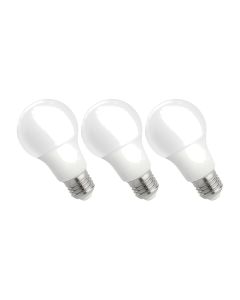 LED-lampa E27 9W K3000 820 lm – 3-pack