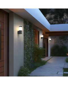 LED-vägglampa 6W 50 lm/W – svart